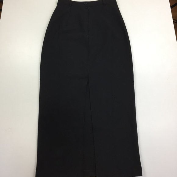 D&G DOLCE & GABBANA Basic Italy Black High Slit Front Skirt - Picture 6 of 16